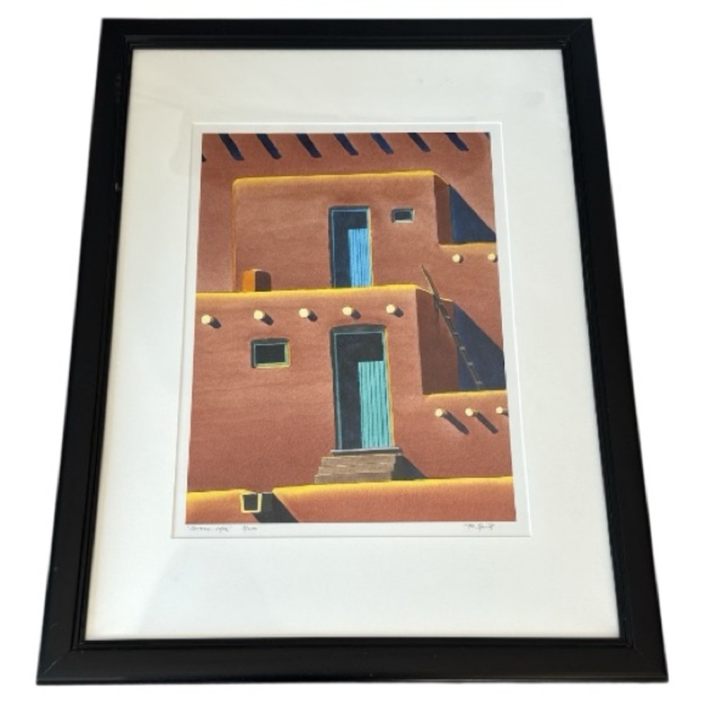 Tom Gavitt Signed Limited Edition 3/200 "Section: 10/02" Taos Pueblo Scene